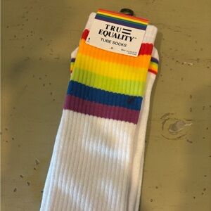 Rainbow Tube Socks